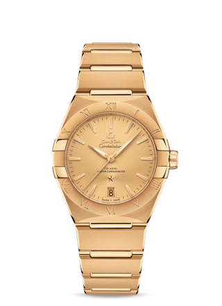 Omega - 131.50.36.20.08.001  Constellation Master Chronometer 36 Yellow Gold / Champagne / Bracelet