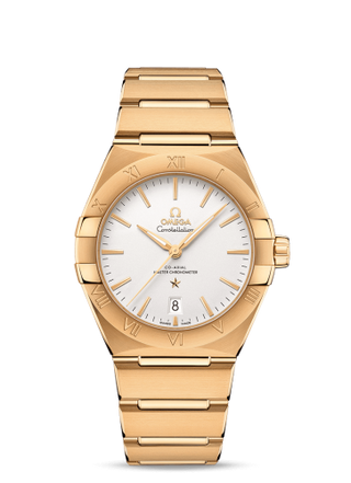 Omega - 131.50.39.20.02.002  Constellation Master Chronometer 39 Yellow Gold / Silver / Bracelet