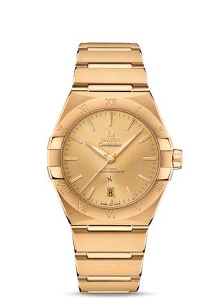 Omega - 131.50.39.20.08.001  Constellation Master Chronometer 39 Yellow Gold / Champagne / Bracelet