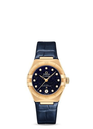 Omega - 131.53.29.20.53.001  Constellation Manhattan 29 Co-Axial Master Chronometer Yellow Gold / Aventurine