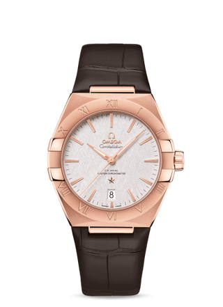 Omega - 131.53.39.20.02.001  Constellation Master Chronometer 39 Sedna / Silver / Alligator