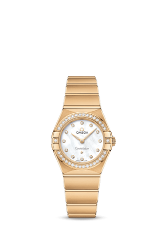 Omega - 131.55.25.60.55.002  Constellation Manhattan 25 Quartz Yellow Gold / MOP / Diamond