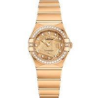 Omega Constellation Manhattan 28 Quartz Stainless Steel - Diamond / Lavender Meteorite (131.55.25.60.99.003)