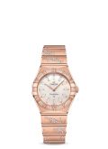 Omega - 131.55.28.60.99.001  Constellation Manhattan 28 Quartz Sedna Gold / MOP - Diamond / Diamond