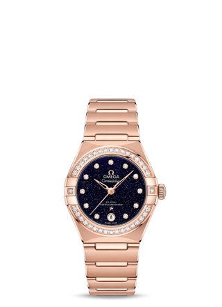 Omega - 131.55.29.20.53.003  Constellation Manhattan 29 Co-Axial Master Chronometer Sedna Gold / Aventurine / Diamond