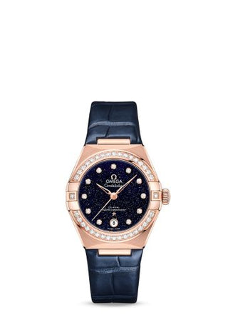 Omega - 131.58.29.20.53.003  Constellation Manhattan 29 Co-Axial Master Chronometer Sedna Gold / Diamond / Aventurine