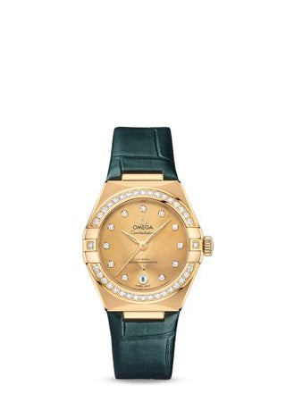 Omega - 131.58.29.20.58.001  Constellation Manhattan 29 Co-Axial Master Chronometer Yellow Gold / Diamond / Champagne - Diamond