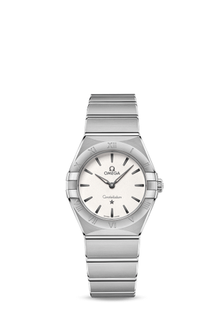 Omega - 131.10.28.60.02.001  Constellation Manhattan 28 Quartz Stainless Steel / Silver