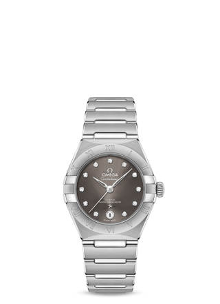 Omega - 131.10.29.20.56.001  Constellation Manhattan 29 Co-Axial Master Chronometer Stainless Steel / Grey - Diamond