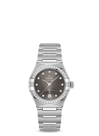 Omega - 131.15.29.20.56.001  Constellation Manhattan 29 Co-Axial Master Chronometer Stainless Steel / Grey Diamond / Diamond