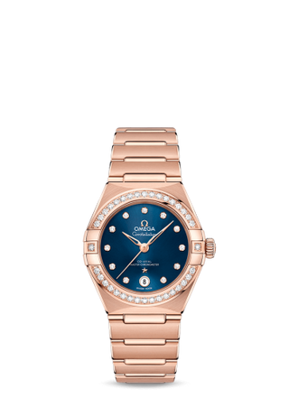 Omega - 131.55.29.20.53.001  Constellation Manhattan 29 Co-Axial Master Chronometer Sedna Gold / Blue / Diamond