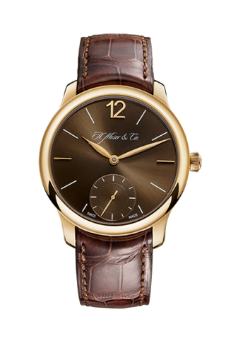 H. Moser & Cie - 1321-0102  Endeavour Small Seconds, Rose Gold, Marrone Dial