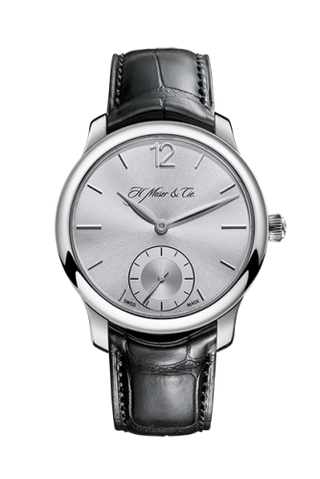 H. Moser & Cie - 1321-0210  Endeavour Small Seconds, White Gold, Argenté Dial