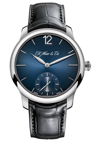 H. Moser & Cie - 1321-0601  Endeavour Small Seconds, Palladium, Blue Fumé Dial