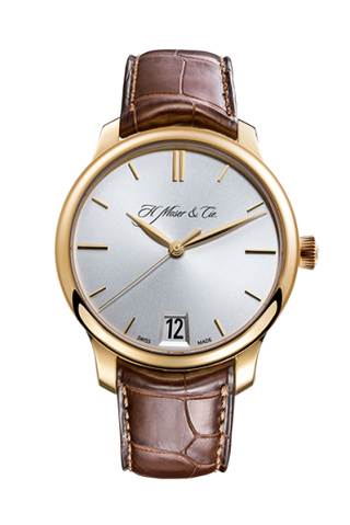 H. Moser & Cie - 1342-0101  Endeavour Big Date, Rose Gold, Argenté Dial