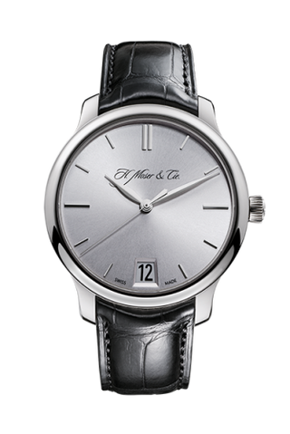 H. Moser & Cie - 1342-0200  Endeavour Big Date, White Gold, Rhodié Dial