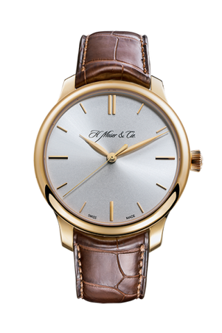 H. Moser & Cie - 1343-0100  Endeavour Centre Seconds, Rose Gold, Argenté Dial