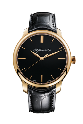 H. Moser & Cie - 1343-0102  Endeavour Centre Seconds, Rose Gold, Black Dial