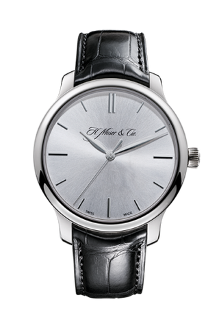 H. Moser & Cie - 1343-0204  Endeavour Centre Seconds, White Gold, Argenté Dial