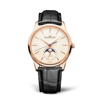 Jaeger-LeCoultre - 1362511  Master Ultra Thin Moon Pink Gold / Eggshell / Alligator