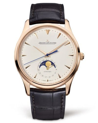 Jaeger-LeCoultre - 1362520  Master Ultra Thin Moon Pink Gold / Eggshell / Alligator