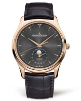 Jaeger-LeCoultre Master Ultra Thin Moon Pink Gold / Diamond / Eggshell / Alligator (136255J)