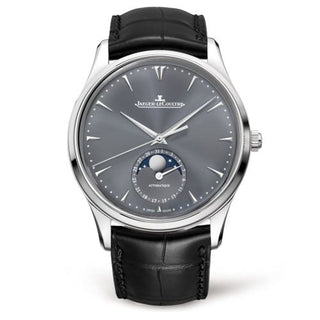 Jaeger-LeCoultre - 1363540  Master Ultra Thin Moon White Gold / Grey / Alligator