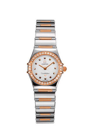 Omega - 1368.71.00  Constellation Quartz 22.5 My Choice Stainless Steel / Red Gold / Diamond / MOP