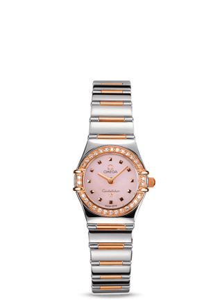 Omega - 1368.73.00  Constellation Quartz 22.5 My Choice Stainless Steel / Red Gold / Diamond / Pink