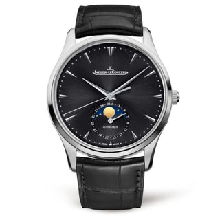 Jaeger-LeCoultre - 1368470  Master Ultra Thin Moon Stainless Steel / Black / Alligator