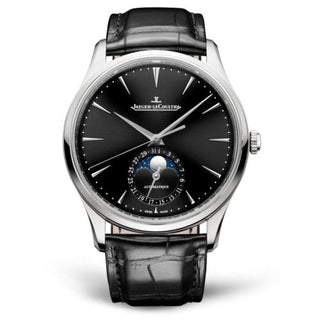 Jaeger-LeCoultre - 1368471  Master Ultra Thin Moon Stainless Steel / Black / Alligator