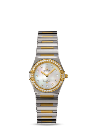 Omega - 1376.75.00  Constellation Quartz 25.5 My Choice Stainless Steel / Yellow Gold / Diamond / MOP