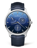 Jaeger-LeCoultre - 1378480  Master Ultra Thin Réserve de Marche Stainless Steel / Blue / Alligator