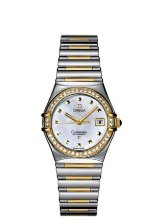 Omega - 1396.71.00  Constellation Automatic 27.5 My Choice Stainless Steel / Yellow Gold / Diamond / MOP