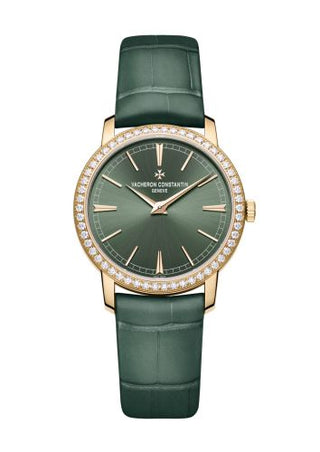 Vacheron Constantin - 1405T/000R-H009  Traditionnelle Manual-Winding 33 Pink Gold - Diamond / Green