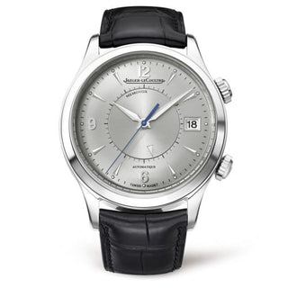 Jaeger-LeCoultre - 1418430  Master Memovox Stainless Steel / Silver / Alligator