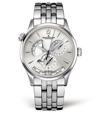 Jaeger-LeCoultre - 1428121  Master Geographic Stainless Steel / Silver / Bracelet