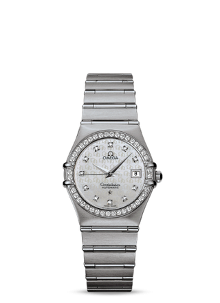 Omega - 1498.75.00  Constellation Automatic 27.5 '95 Stainless Steel / Diamond / Silver Omega