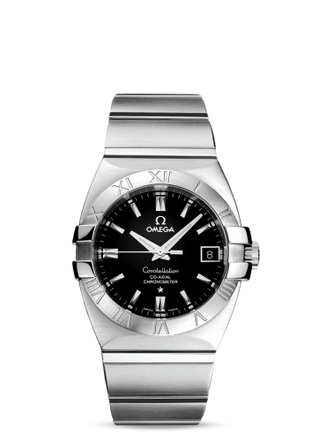 Omega - 1501.51.00  Constellation Co-Axial 35 Double Eagle Stainless Steel / Black