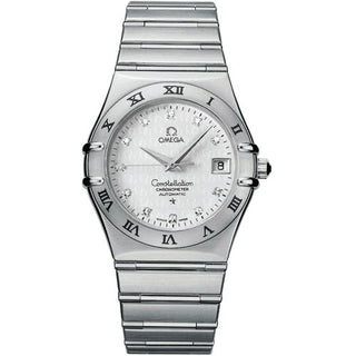 Omega - 1504.35.00  Constellation Automatic 35.5 Stainless Steel / Silver - Diamond