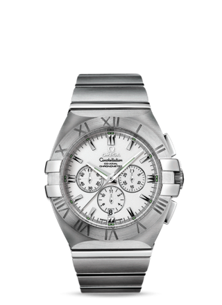 Omega - 1514.20.00  Constellation Co-Axial 41 Chronograph Double Eagle Stainless Steel / White / Bracelet