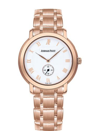 Audemars Piguet - 15155OR.OO.1229OR.01  Jules Audemars Small Seconds Pink Gold / Silver / Bracelet