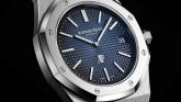 Audemars Piguet - 15202IP.OO.1240IP.01  Royal Oak Extra-Thin Titanium / Platinum / Blue