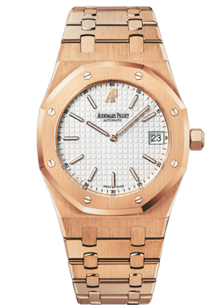 Audemars Piguet - 15202OR.OO.0944OR.01  Royal Oak Extra-Thin Pink Gold / Silver