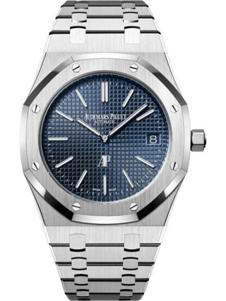 Audemars Piguet - 15202ST.OO.1240ST.01  Royal Oak Extra-Thin Stainless Steel / Blue