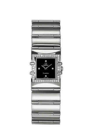 Omega - 1528.46.00  Constellation Quadra Quartz 19.3 Stainless Steel / Diamond / Black