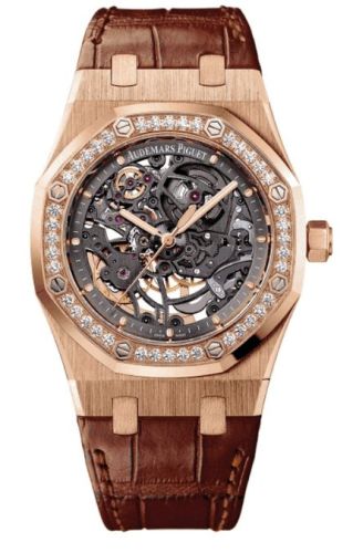 Audemars Piguet - 15306OR.ZZ.D088CR.01  Royal Oak 15306 Openworked Selfwinding Pink Gold / Diamond