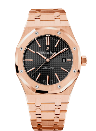 Audemars Piguet - 15400OR.OO.1220OR.01  Royal Oak 15400 Pink Gold / Black