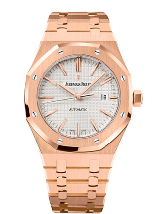 Audemars Piguet - 15400OR.OO.1220OR.02  Royal Oak 15400 Pink Gold / Silver