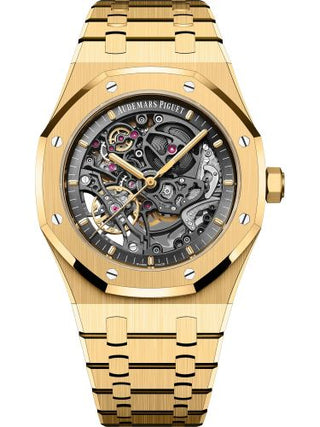 Audemars Piguet - 15407BA.OO.1220BA.01  Royal Oak 41 Double Balance Wheel Openworked Yellow Gold